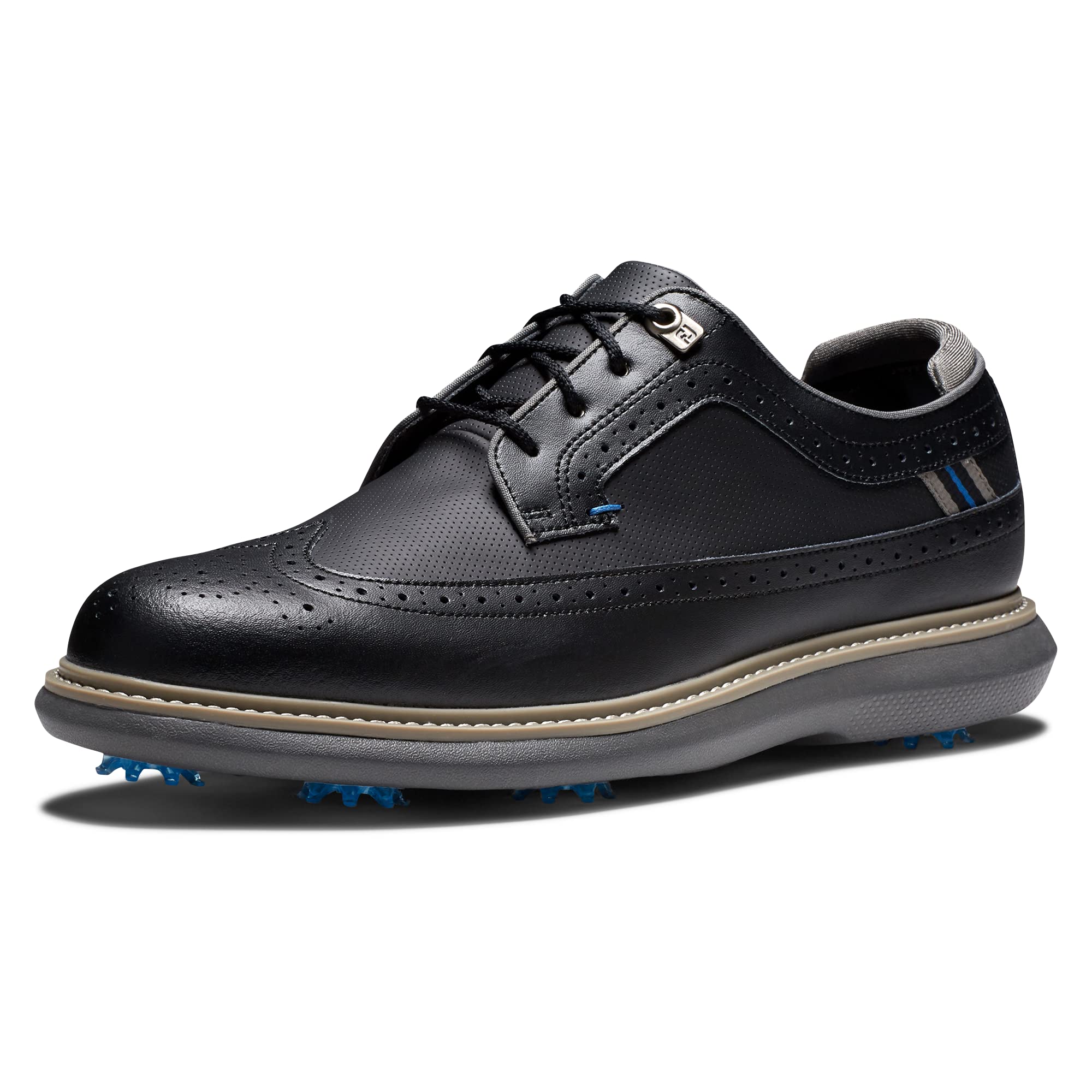 FootJoy Men's Traditions Golf Shoes - Comfortable & Waterproof Spiked Golf Shoes for Men - Perfect for Golf Tournaments & Casual Golfing
