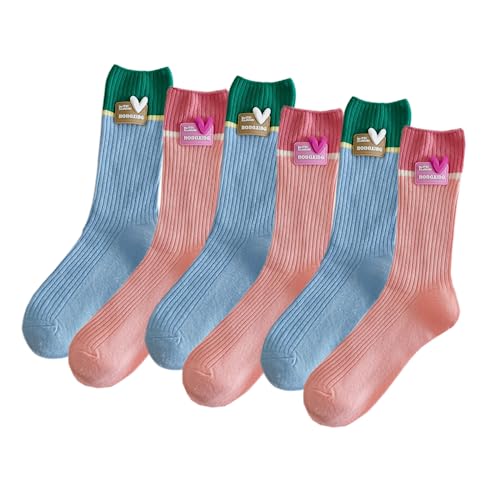 Pink Blue 6 Pairs