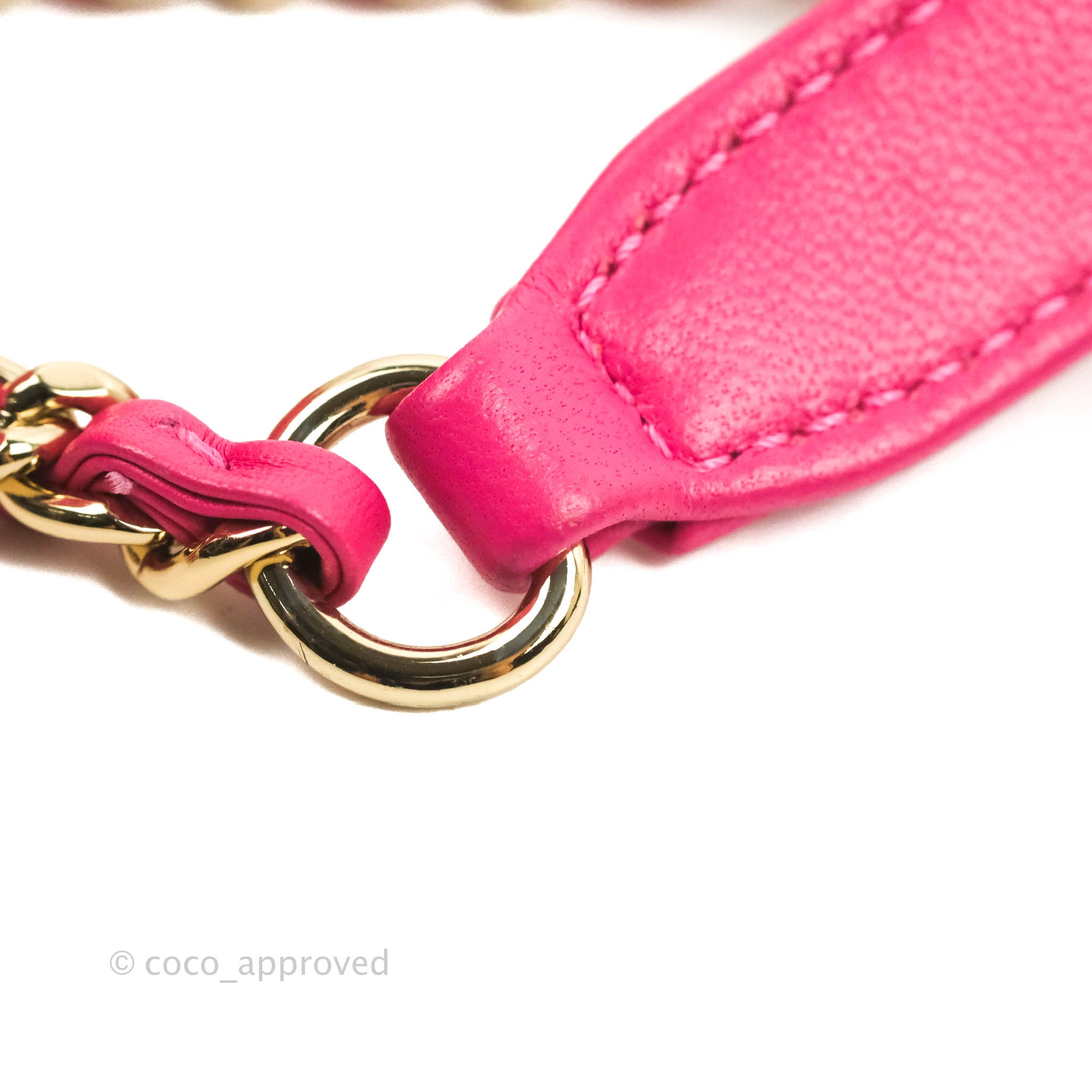 Chanel CC Mania Vanity Case in Pink Lambskin with Gold Hardware - Luxury Crossbody Bag for Women, Perfect for Parties, Dates & Evening Events