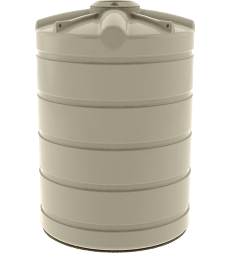 2500L Round Water Storage Tank - Heavy Duty Plastic Container for Rainwater Harvesting, Agriculture & Industrial Use