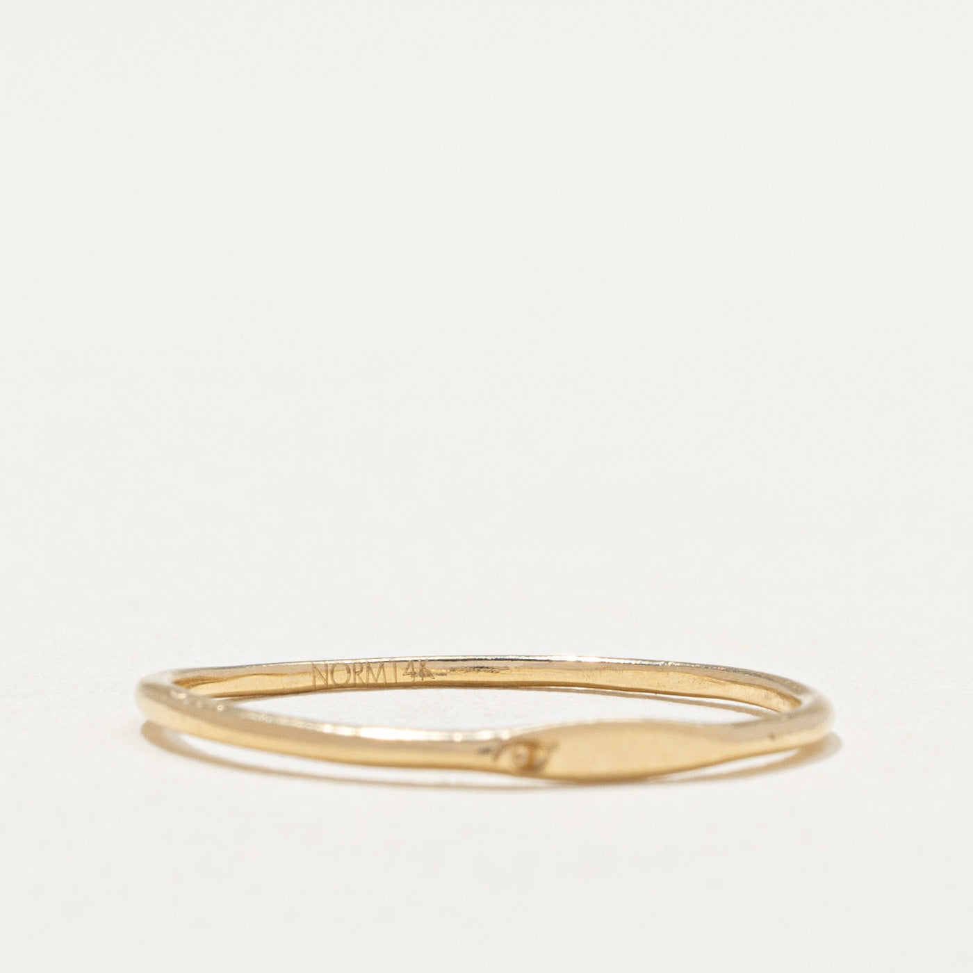 14K Yellow Gold Plain Wedding Band Ring - 0.93mm Thin & Durable - Size 6.75 - Perfect for Engagement, Anniversary & Everyday Wear