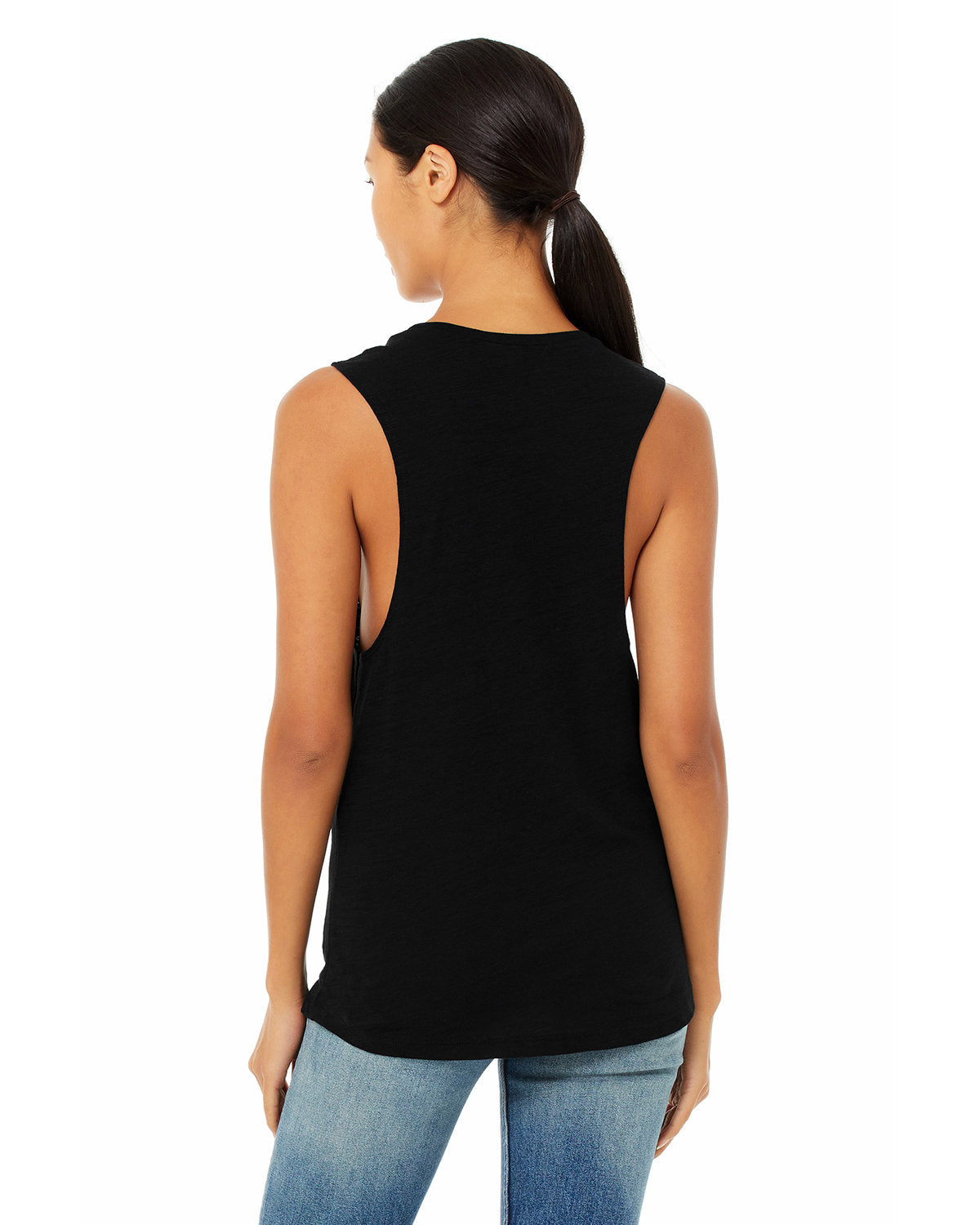 Bella + Canvas B8803 Women's Flowy Scoop Neck Muscle Tank Top - Soft & Breathable for Yoga, Gym & Summer Outfits