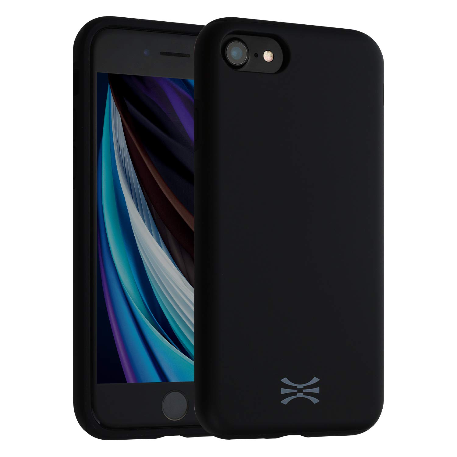 TORU DX Slim Dual Layer Protective Case for iPhone SE 2022 / SE 2020 / iPhone 8 / iPhone 7 - Shockproof & Scratch Resistant Black Cover - Perfect for Everyday Use, Travel & Outdoor Activities