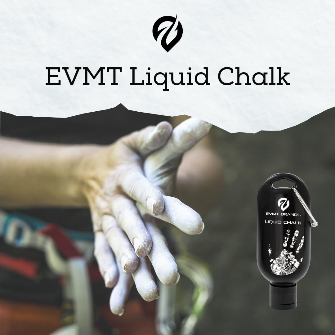 **Liquid Chalk for Weightlifting & Rock Climbing - Sweat-Resistant, Long-Lasting Grip Enhancer for Gym, Gymnastics & Dance - Mess-Free Workout Solution**    *(Perfect for weight training, bouldering, pole dancing & improving grip strength during intense workouts!)*