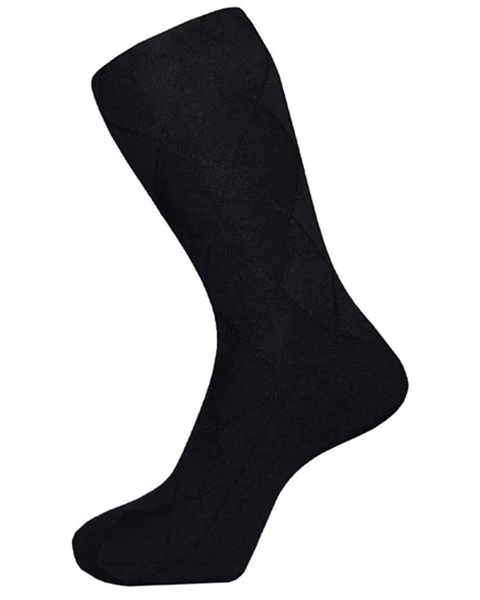 DÉCLIC Plain Diamond Socks for Women & Men - Black Comfortable Casual Crew Socks for Everyday Wear, Work, Gym & Sports