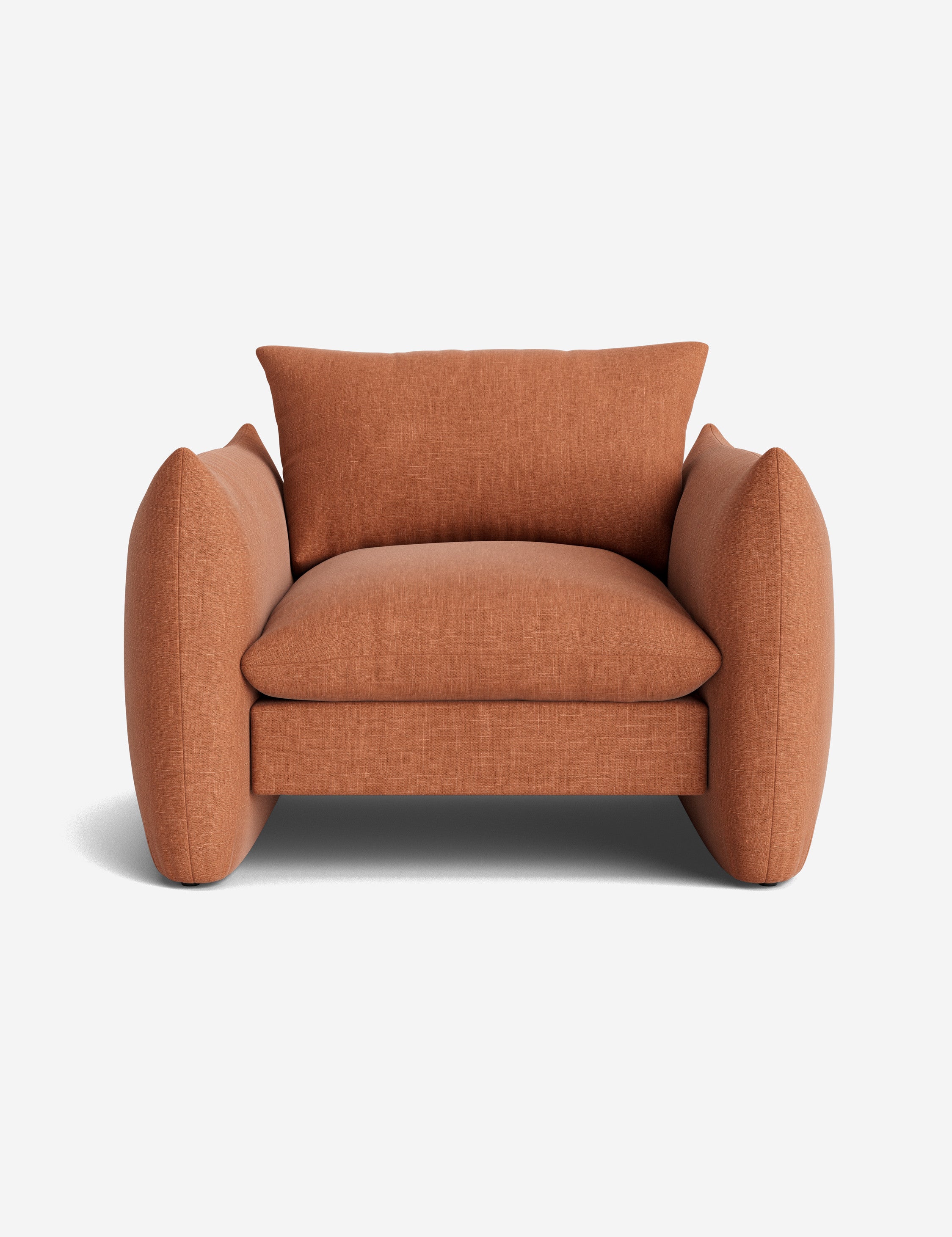 Modern Accent Chair for Living Room - Stylish Upholstered Armchair with Wooden Legs - Perfect for Home Office, Lounge, or Bedroom Decor