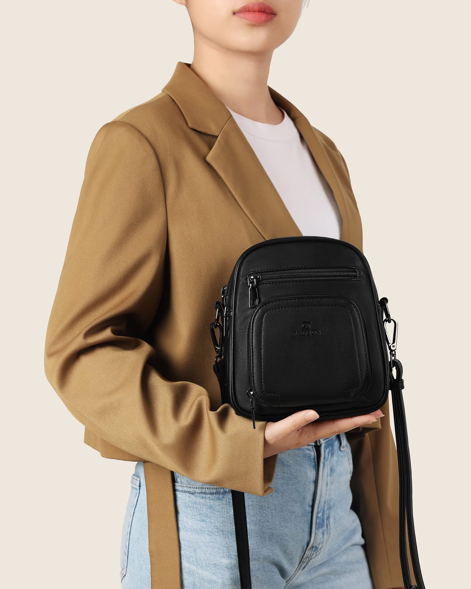 FADEON Mini Crossbody Bag for Women - Small Shoulder Purse with Card Slots | Stylish Designer Handbag for Everyday Use, Travel & Shopping