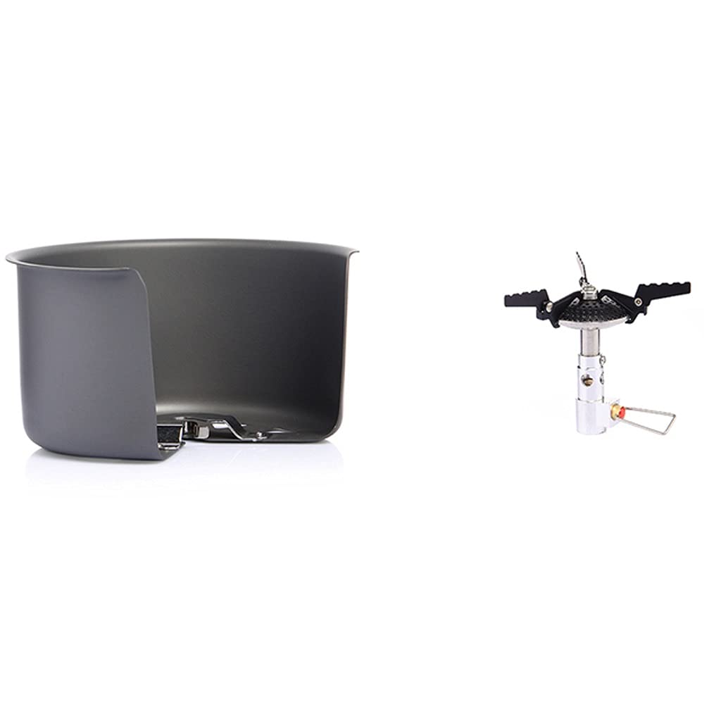 Portable Gas Stove Wind Shield - Outdoor Camping Burner Screen & Wind Guard for Backpacking, Hiking, Picnics - Durable Windproof Cooking Set for Camping, RV Trips & Emergency Preparedness