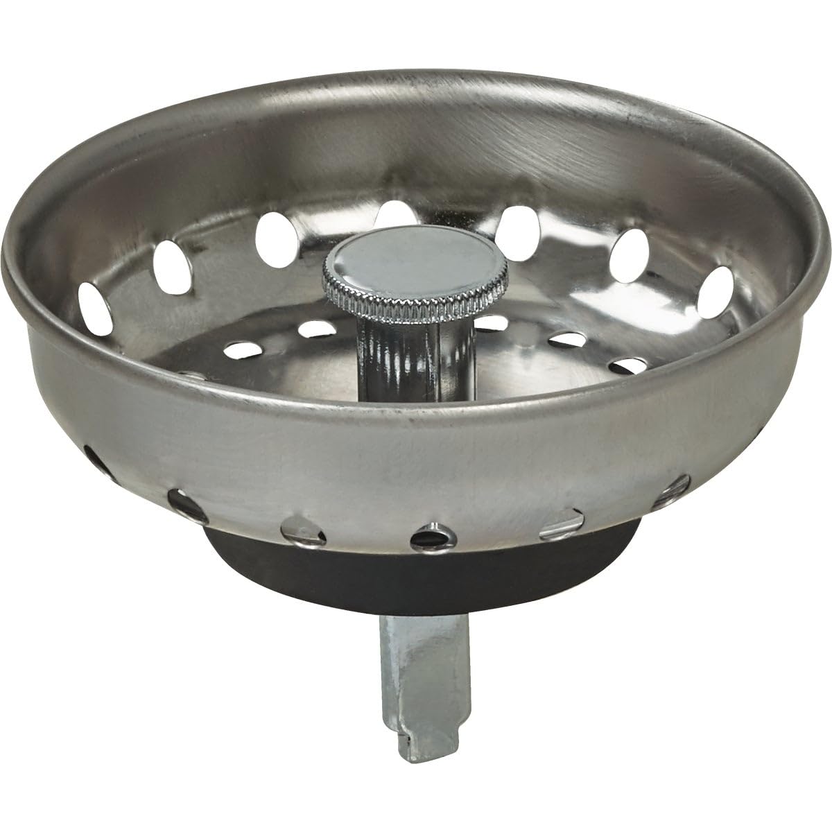 Stainless Steel Replacement Basket Strainer Stopper with Post - Durable Kitchen Sink Drain Filter for Easy Cleaning & Food Waste Disposal - Perfect for Home, Restaurant & Commercial Use