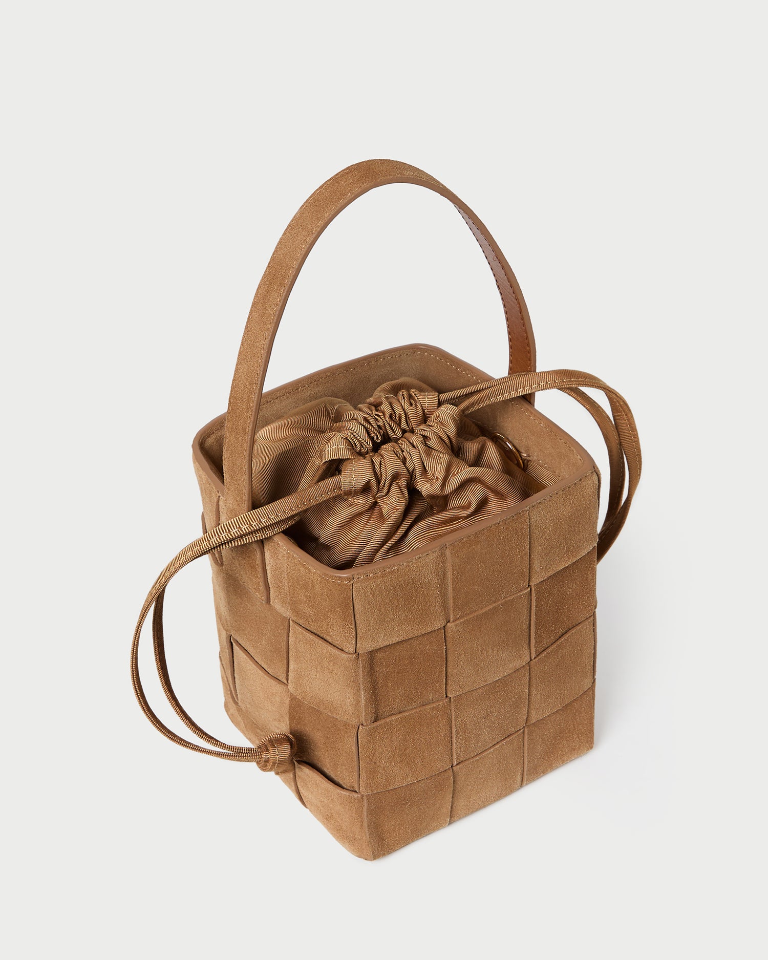 Laith Toffee Woven Bucket Bag for Women - Stylish Handmade Straw Tote Purse - Perfect for Beach, Shopping & Summer Outfits