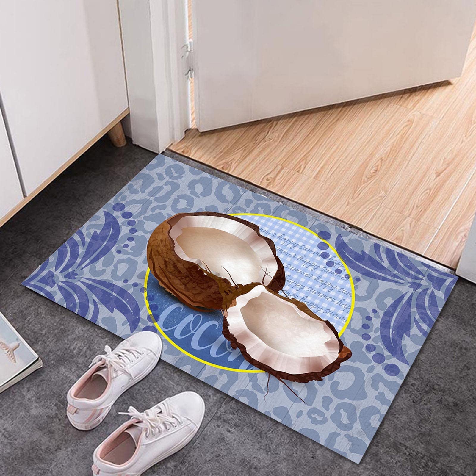 Non-Slip Sunflower Lemon Floor Mat - Waterproof Entry Door Mat for Spring & Summer, Bathroom Rug, Washable Indoor/Outdoor Area Rug Under $50 - Perfect for Home, Kitchen, Patio Decor