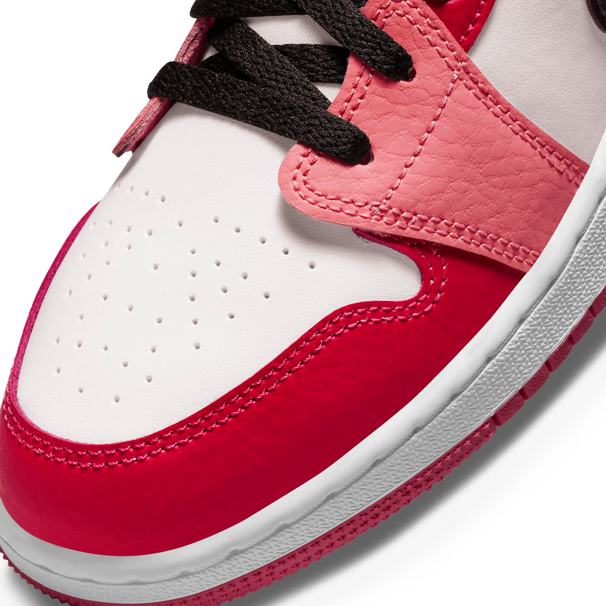 Air Jordan 1 Low Pink Red Girls' Sneakers - Comfortable Basketball Shoes for Kids & Teens - Perfect for School, Sports, and Casual Wear