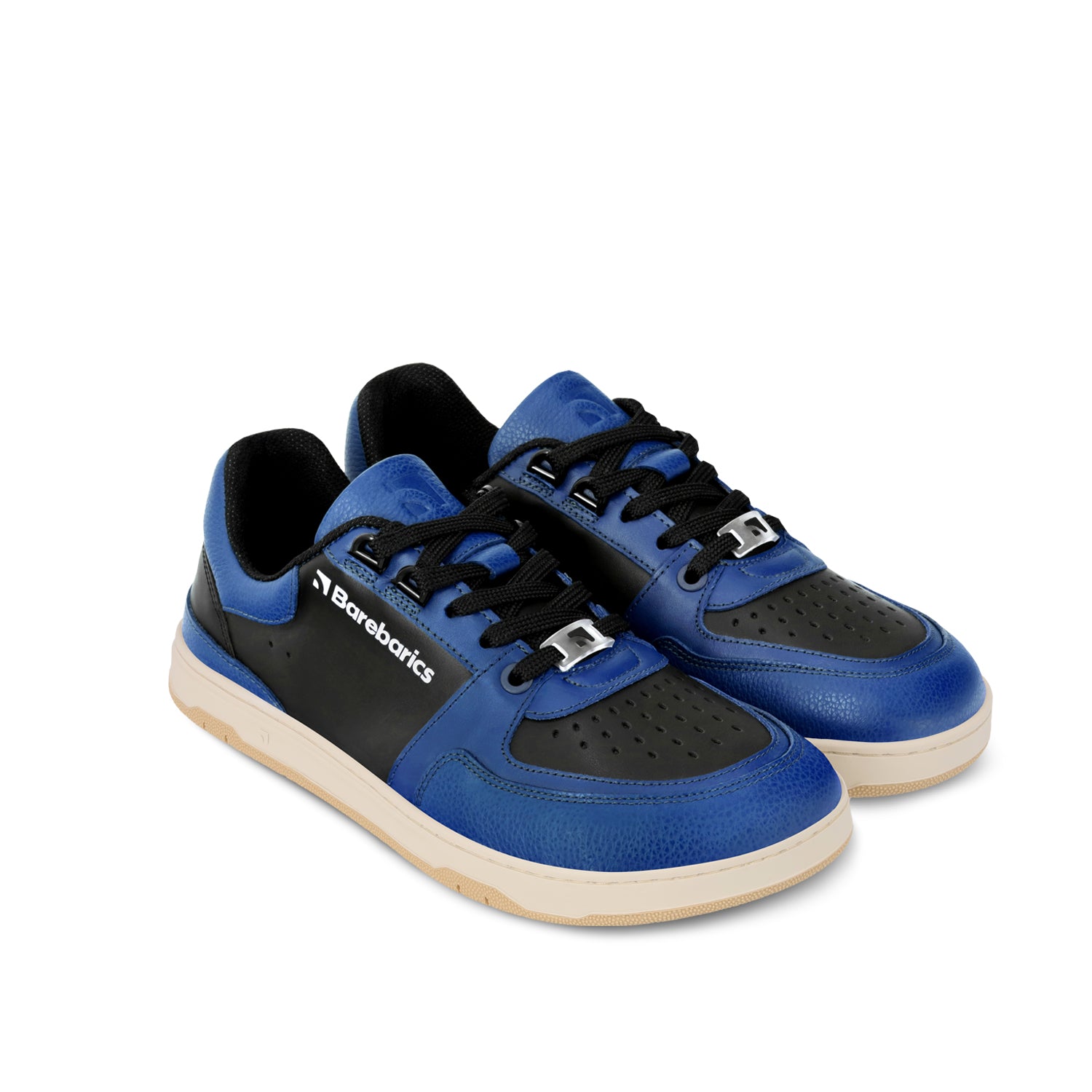 Barefoot Sneakers for Men & Women - Barebarics Wave Black & Blue Minimalist Shoes | Lightweight, Flexible & Comfortable for Running, Walking & Everyday Wear
