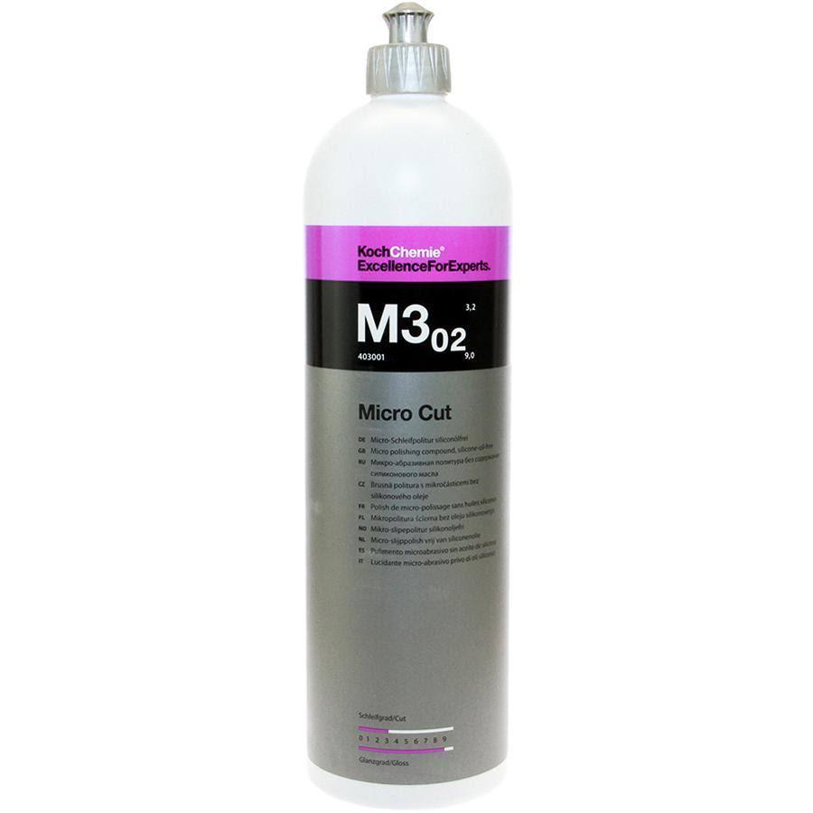 KOCH CHEMIE Micro Cut M3.02 Ultra Fine Polishing Compound - Car Detailing Polish for Mirror Like Finish - Perfect for Automotive Paint Correction & Show Car Preparation