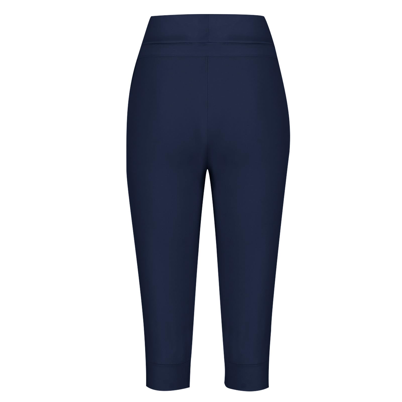 Women's Capri Pants - 2024 Summer Cropped Joggers with Drawstring | Casual Workout Shorts & Sweatpants for Yoga, Running & Lounge Wear