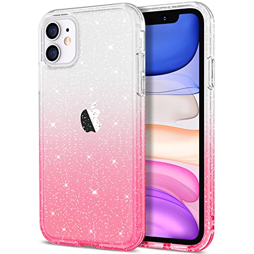Clear/Pink Glitter