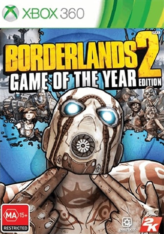 Borderlands 2: Game of the Year Edition - Xbox 360 Game (PAL Version) | Action RPG Shooter with All DLCs | Perfect for Co-op Gaming Nights with Friends