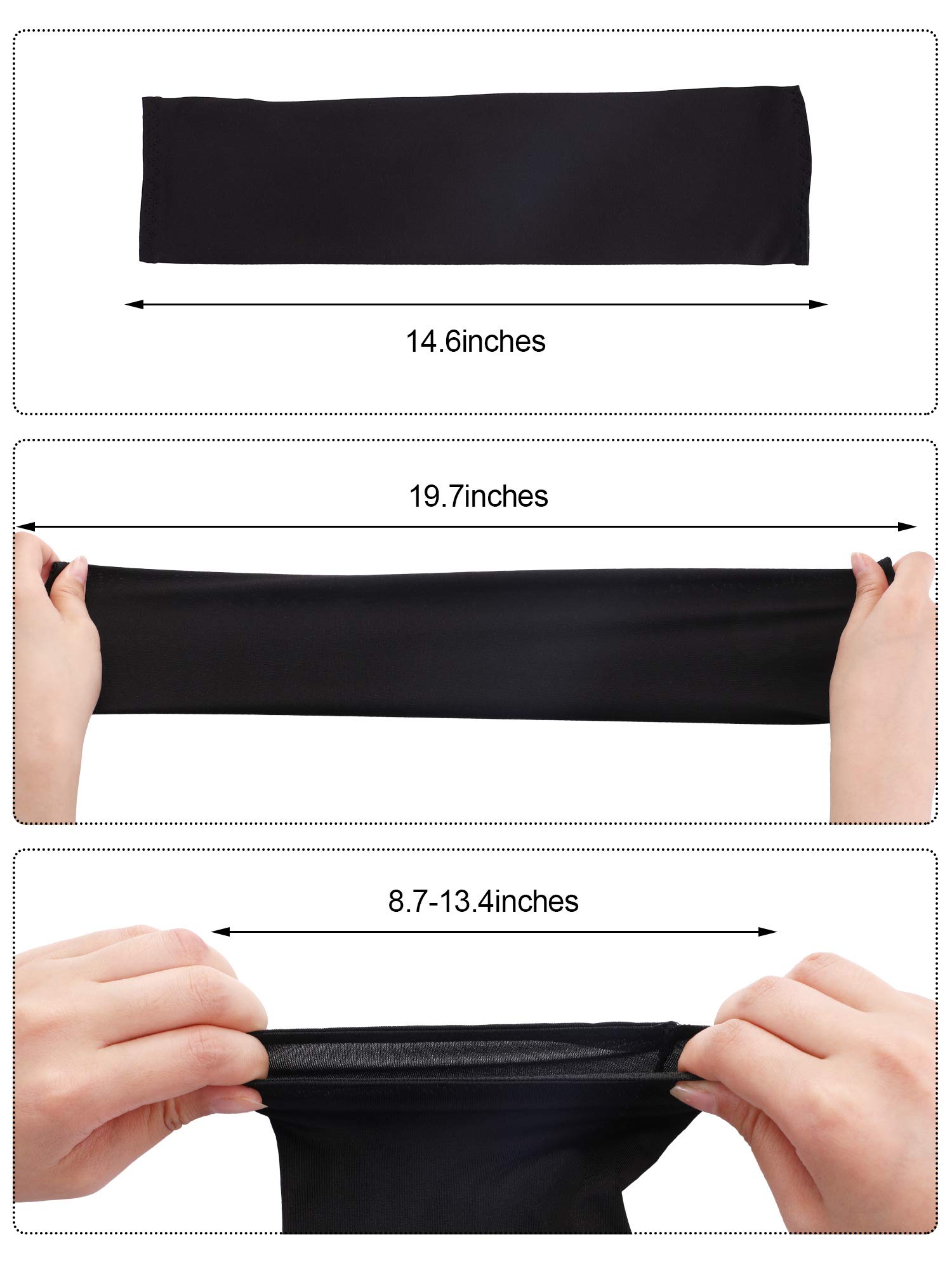 8 Pairs UV Protection Arm Sleeves for Men & Women - Cooling Sun Sleeves with Tattoo Cover Up | Perfect for Outdoor Sports, Running, Cycling & Sun Protection
