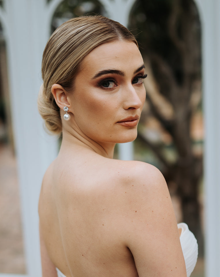 Elegant Pearl Drop Bridal Earrings - Tamara by Kezani | Wedding, Prom & Formal Occasion Jewelry