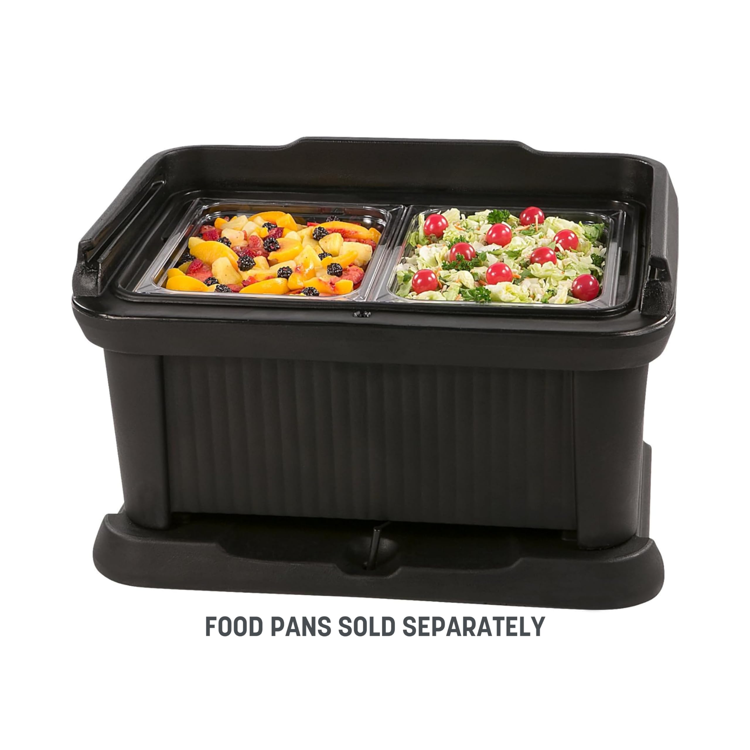 Carlisle 24-Quart Black Insulated Food Pan Carrier with Sliding Lid - Top Loading Food Pan Holder for Catering, Restaurants & Commercial Kitchens - Durable Plastic Container for Hot & Cold Food Transport