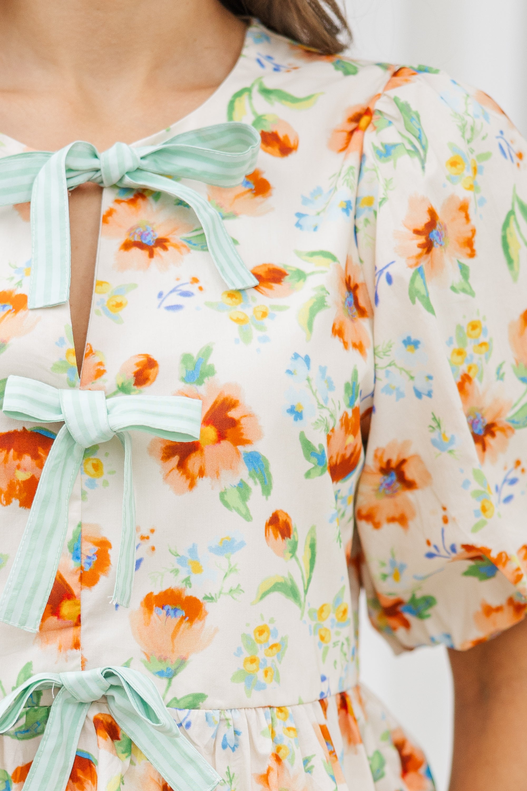 Yellow Floral Blouse for Women - Elegant Spring Summer Casual Tops - Perfect for Office, Date Night & Outdoor Activities