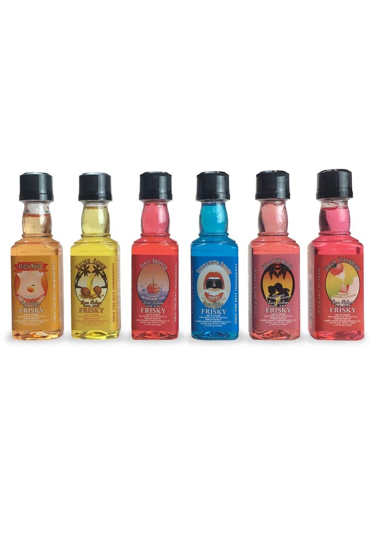 Little Genie Productions Love Lickers Warming Lotion Fuzzy Navel - 1.76 oz Sensual Massage Oil for Couples, Intimate Moments & Romantic Evenings