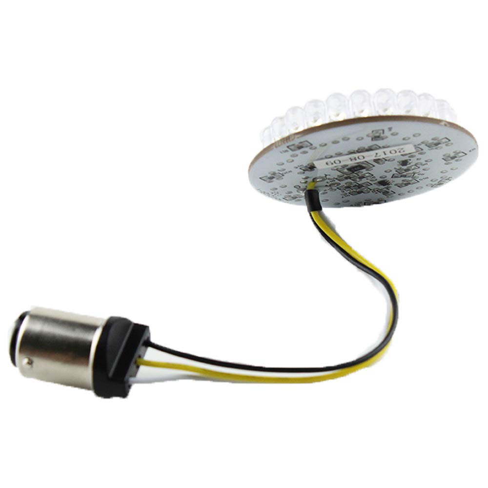 ZYTC 2 Inch LED Turn Signals with Running Light - Bullet Style Front 1157 LED Turn Signal Kit Compatible with Harley Motorcycles - Perfect for Daytime Visibility and Custom Bike Upgrades