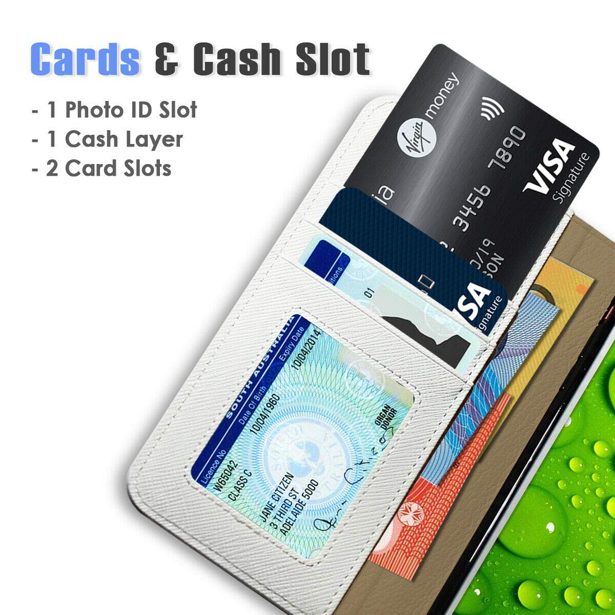 Premium Flip Wallet Phone Case for iPhone 12 & iPhone 12 Pro - Starry Night Design (A0066) | Slim Protective Cover with Card Slots | Perfect for Everyday Use & Travel