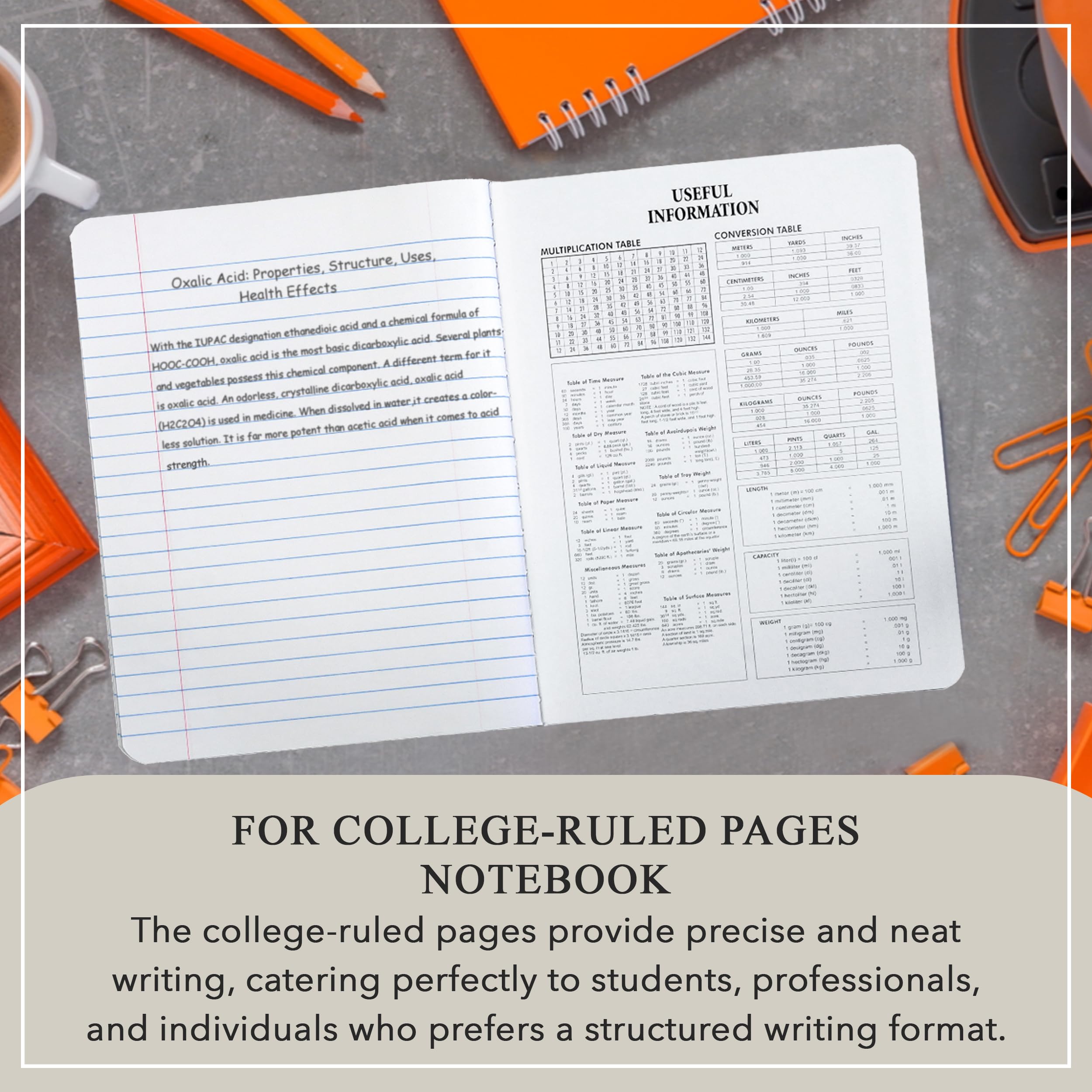 Three Leaf 100-Sheet College Ruled Composition Notebooks - 9.75