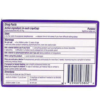 ZzzQuil Nighttime Sleep Aid Liquid Capsules - 12 Count (Pack of 5) | Fast-Acting Melatonin-Free Sleep Support for Adults | Perfect for Travel, Jet Lag & Occasional Sleepless Nights