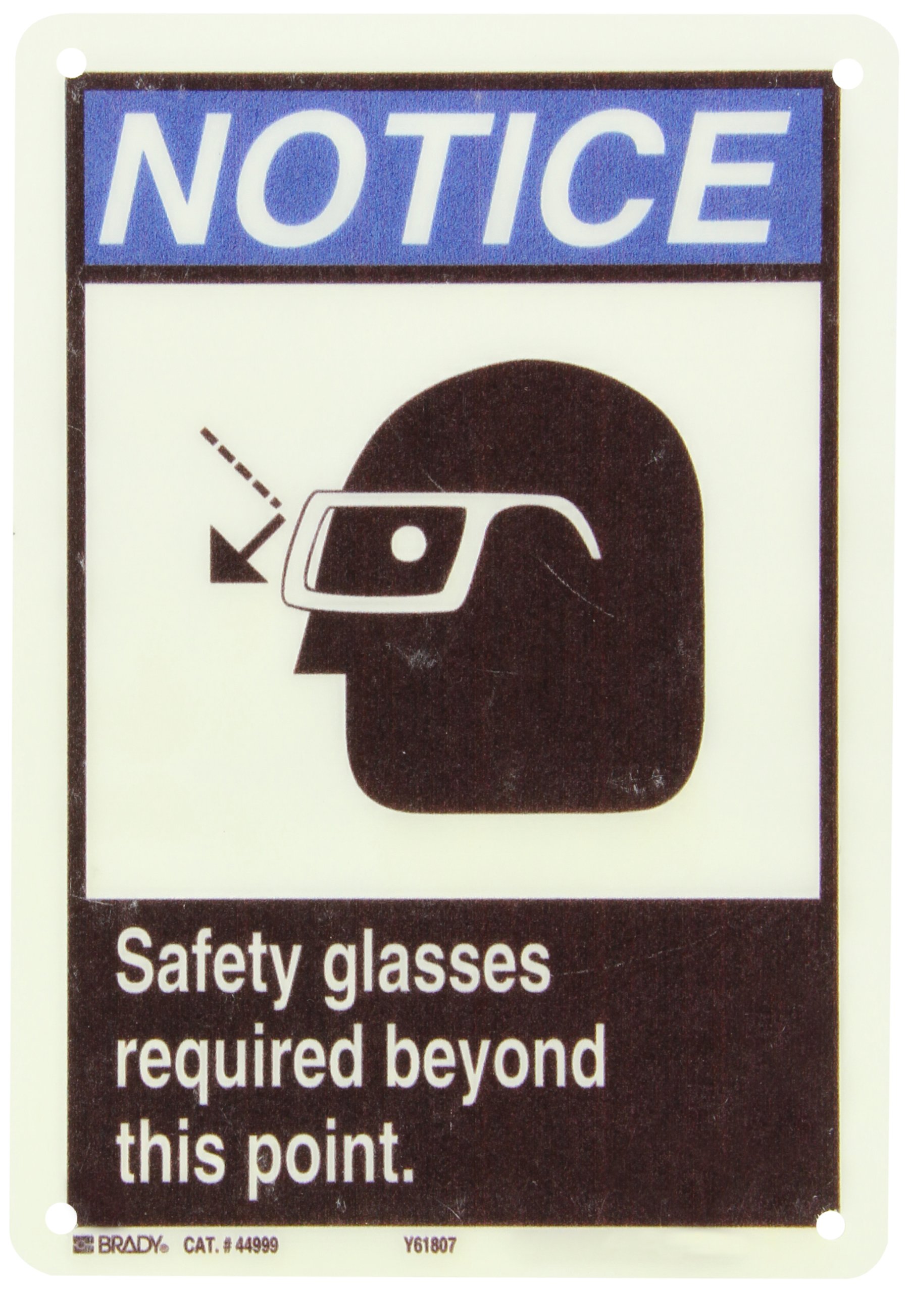 Brady 44999 Premium Fiberglass ANSI Z535 Safety Sign - 10