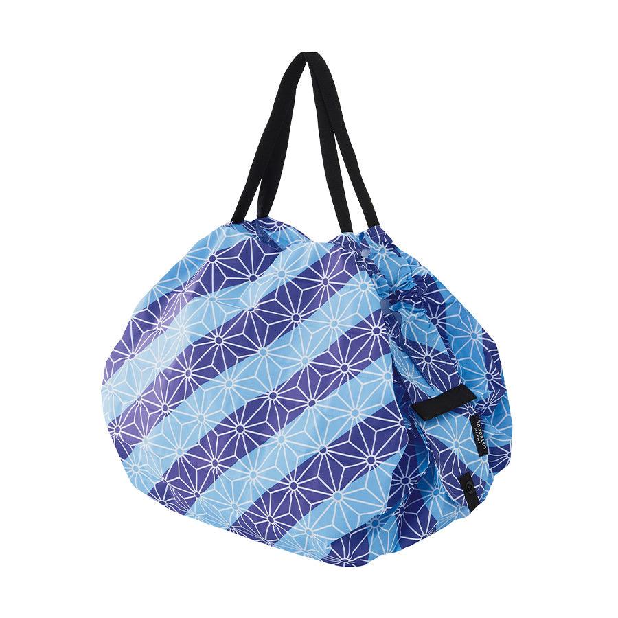 SHUPATTO Compact Crossbody Bag M - Japanese Asanoha Pattern, Lightweight & Stylish for Travel, Shopping, and Everyday Use