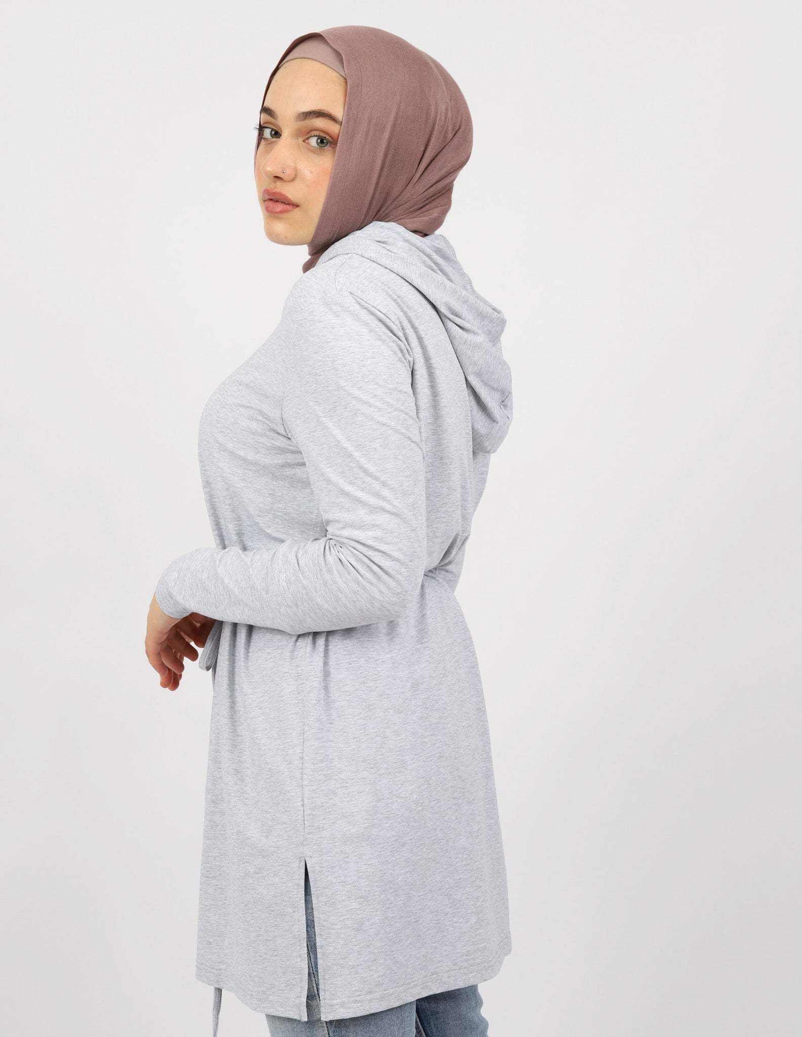 Women's Hooded Straight Hem Sports Top - Breathable Workout Shirt for Running, Yoga & Gym - Lightweight & Comfortable Activewear