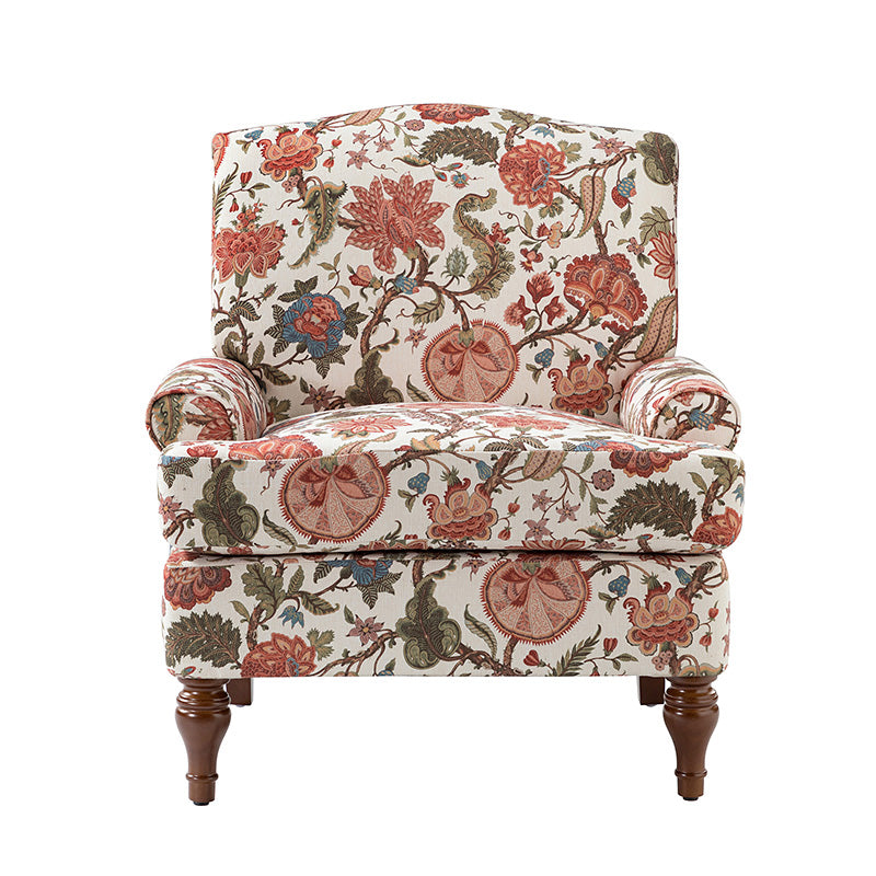 Dominik Armchair - Modern Accent Chair for Living Room, Bedroom & Office - Stylish Upholstered Lounge Chair with Wooden Legs - Perfect for Relaxing, Reading & Decor