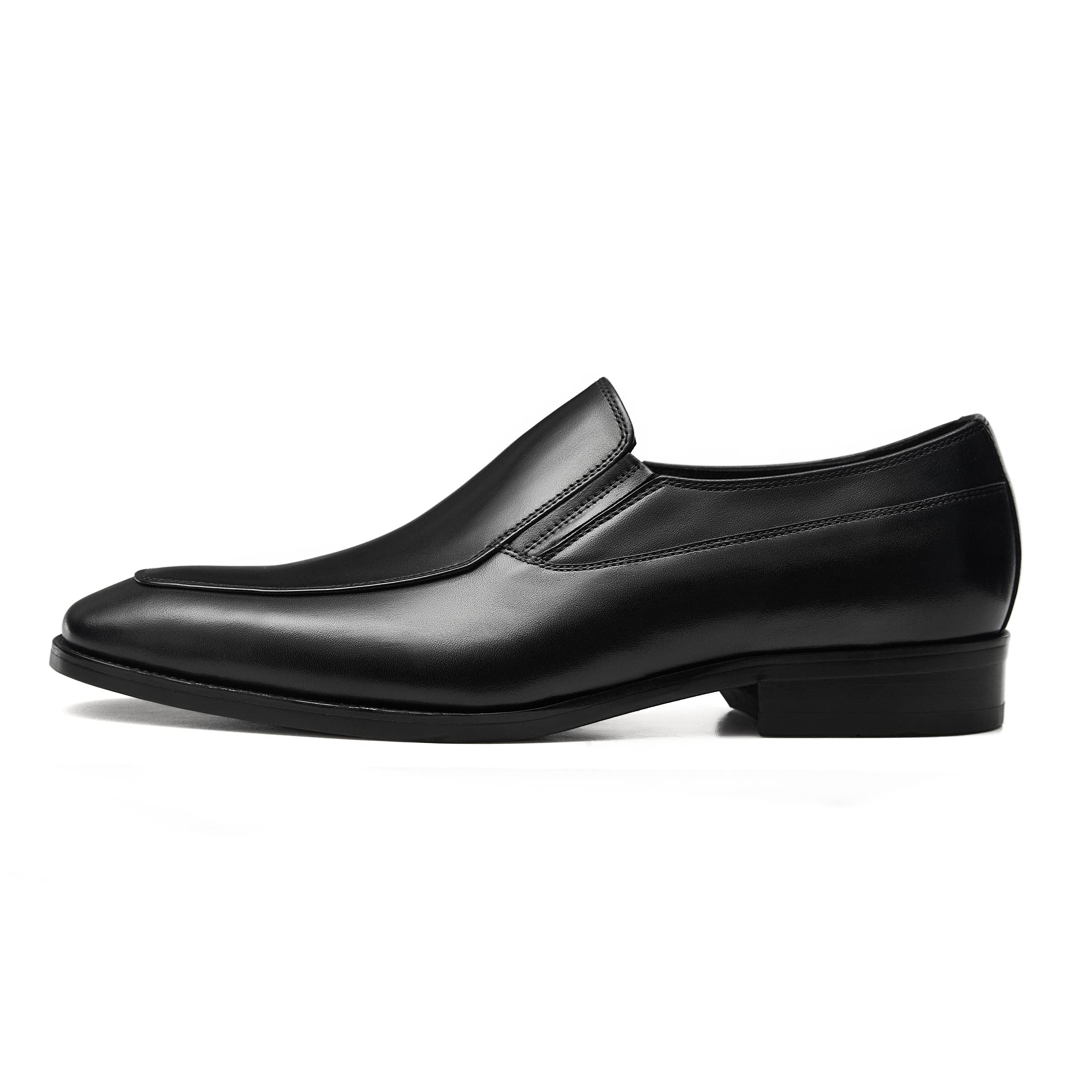 Premium FRASOICUS Men's Leather Slip-On Loafers - Comfortable Dress Shoes for Business & Casual Wear - Perfect for Office, Weddings & Formal Events
