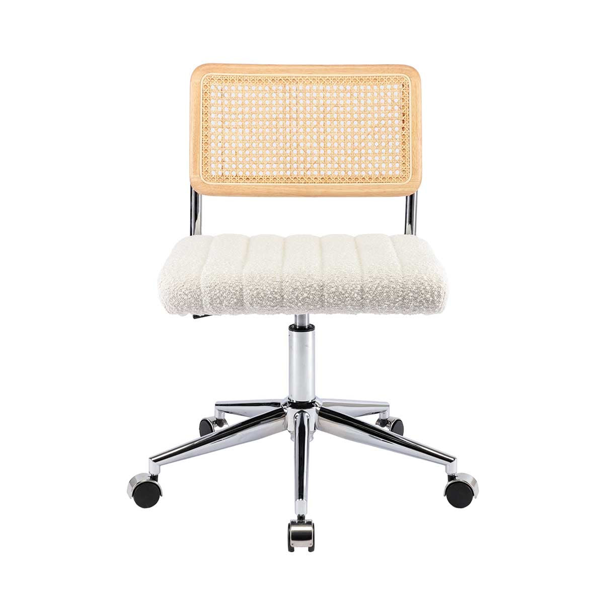 Blake Boucle Office Chair - Ergonomic Modern Desk Chair for Home & Office - Comfortable Upholstered Executive Chair with Adjustable Height - Perfect for Work, Study & Gaming