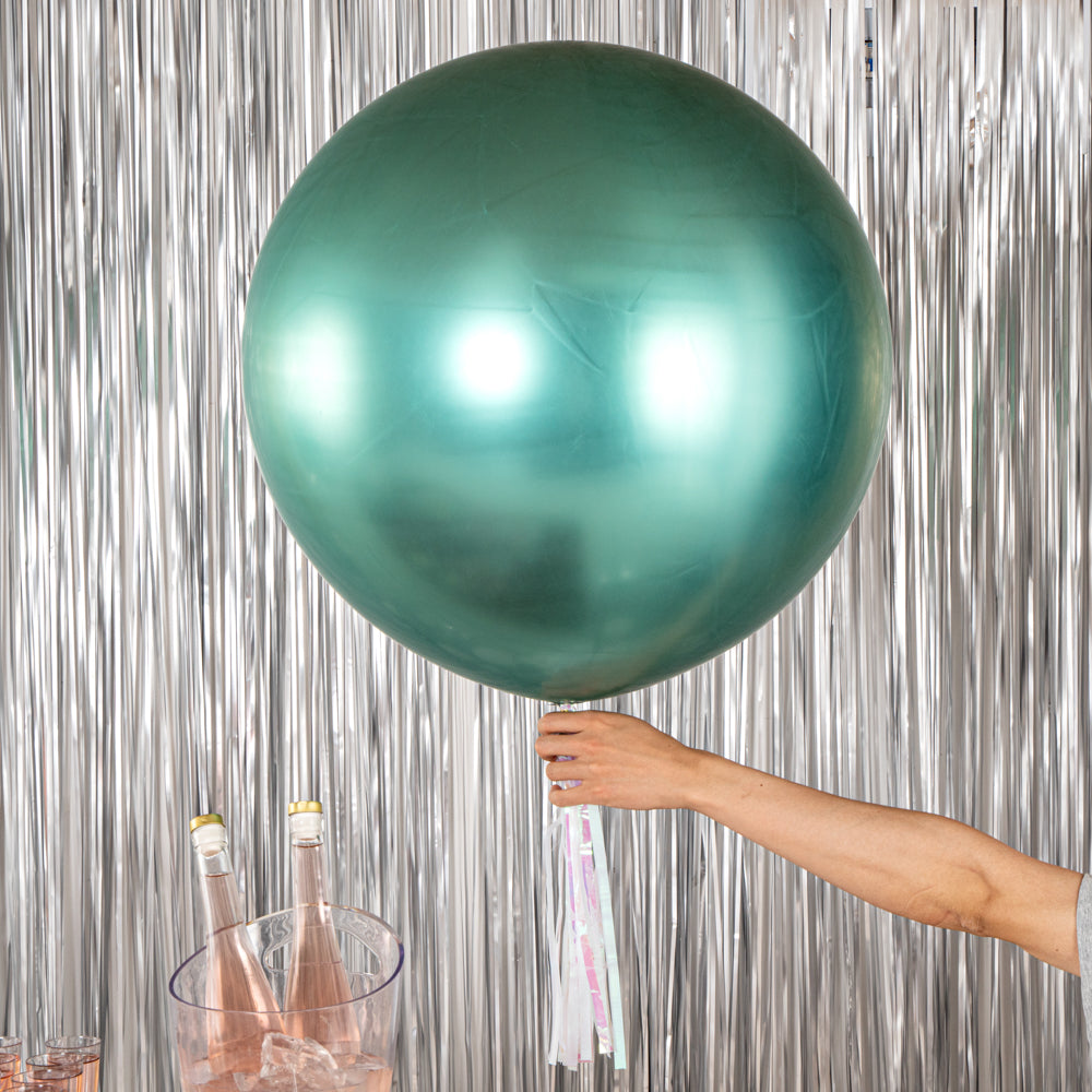 Balloonify Metallic Green Latex Balloons - 36 Inch Large Party Balloons (10 Count Box) for Birthday, Wedding & Holiday Decorations
