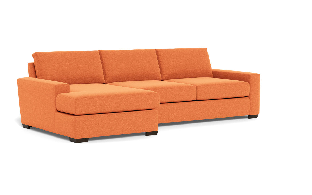 Mas Mesa 123 Deep Left Chaise Sectional Sofa - Modern L-Shaped Couch with Chaise Lounge for Living Room, Family Room & Home Theater - Comfortable Fabric Upholstery Sectional Sofa Set