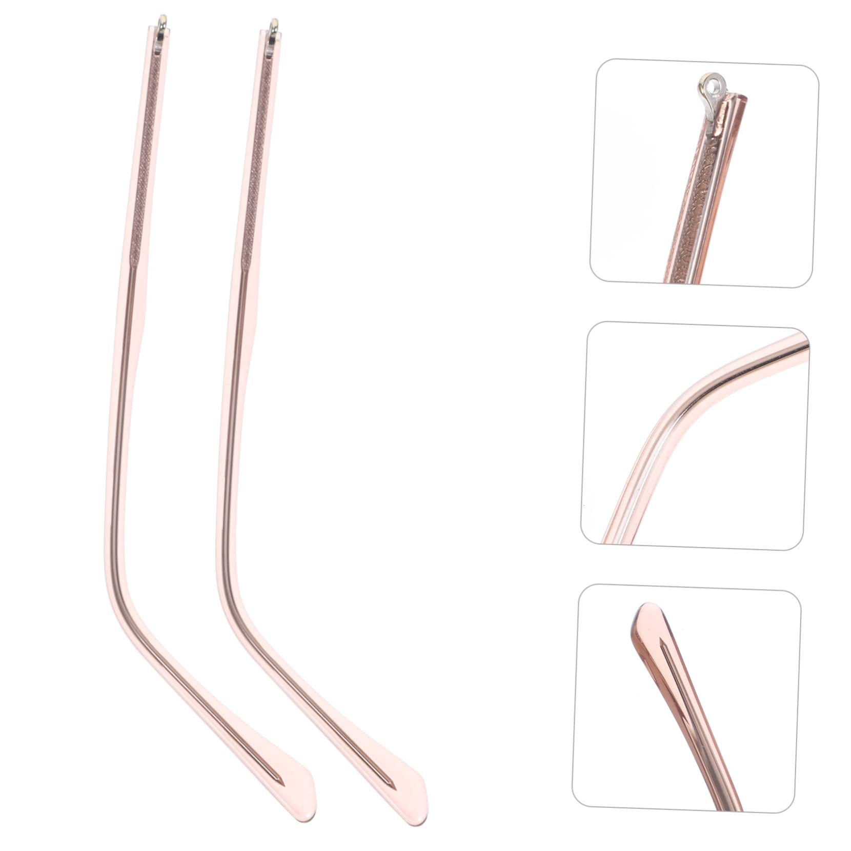 Baluue Universal Glasses Replacement Arms - 1 Pair Metal Temple Legs for Eyeglass Frame Repair | Perfect for Broken, Loose, or Missing Glasses Parts (Home, Office, Travel Use)