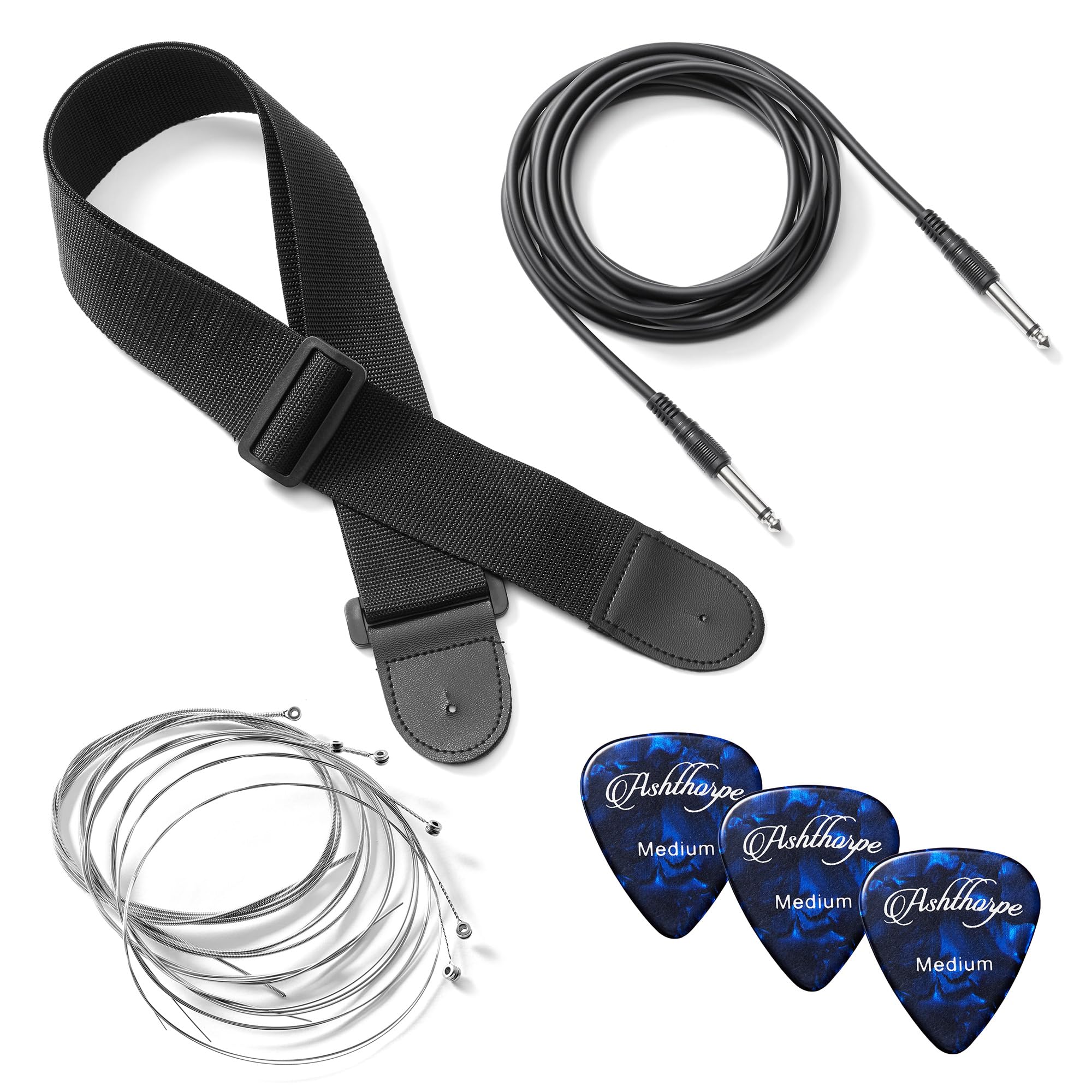 Ashthorpe 30-inch Beginner Electric Guitar Kit with Amp (Blue) - Complete Starter Package with Gig Bag, Strings, Strap & Picks - Perfect for Kids, Teens & Adult Beginners Learning at Home or School