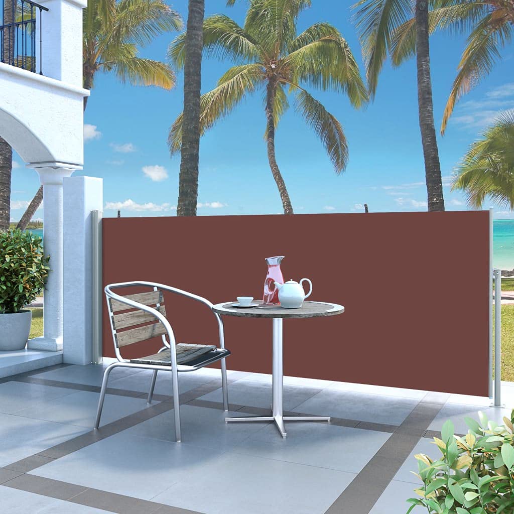 Retractable Side Awning - Waterproof Patio Screen & Room Divider for Privacy - Perfect for Garden, Outdoor, Patio, Terrace, Camping and Backyard Relaxation