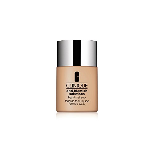 Clinique Acne Solutions Liquid Makeup - Oil-Free Foundation for Acne-Prone Skin, 10 Fresh Almond, Medium Coverage with Salicylic Acid | Perfect for Daily Wear & Sensitive Skin Care Routine
