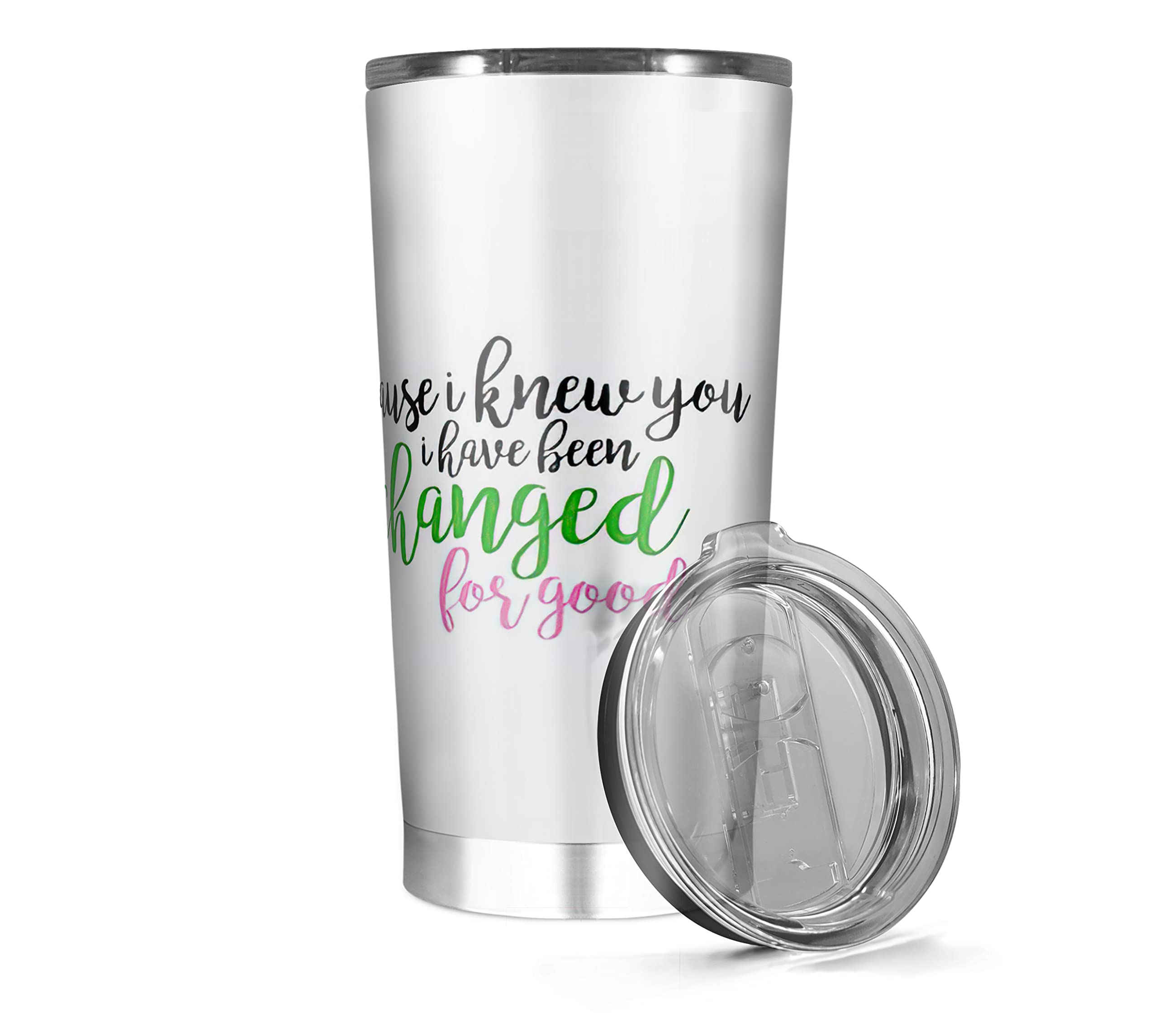 Premium Stainless Steel Insulated Tumbler 20oz & 30oz - Keeps Drinks Hot or Cold for 24 Hours - Perfect for Coffee, Tea, Wine, Water - Ideal for Home, Office, Travel & Outdoor Activities - White