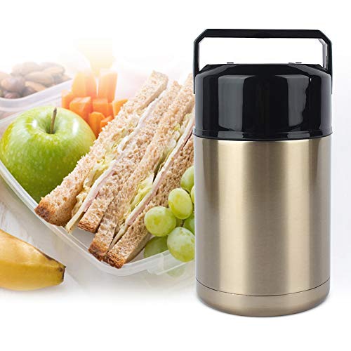 Jadpes 1000ml Stainless Steel Vacuum Insulated Thermo Lunch Box & Smoldering Mug - Leakproof Food Container for Hot Meals & Soup - Perfect for Office, Home, School & Travel