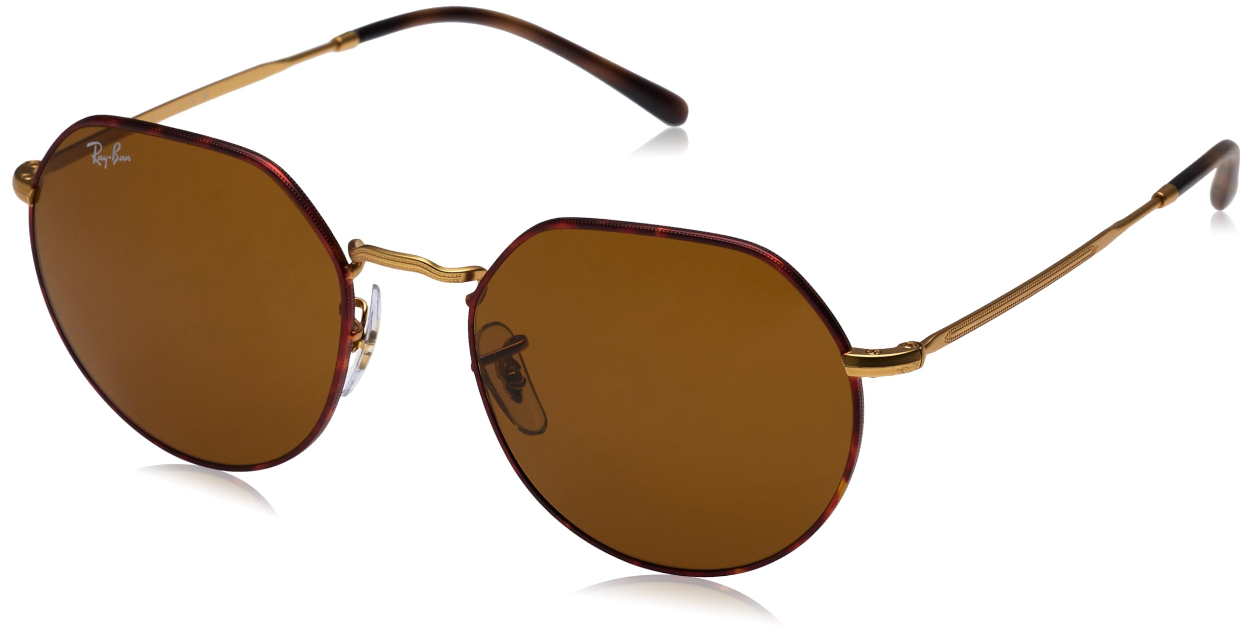 Ray-Ban RB3565 Jack Round Polarized Sunglasses for Men & Women - UV Protection, Classic Aviator Style for Driving, Travel & Outdoor Activities