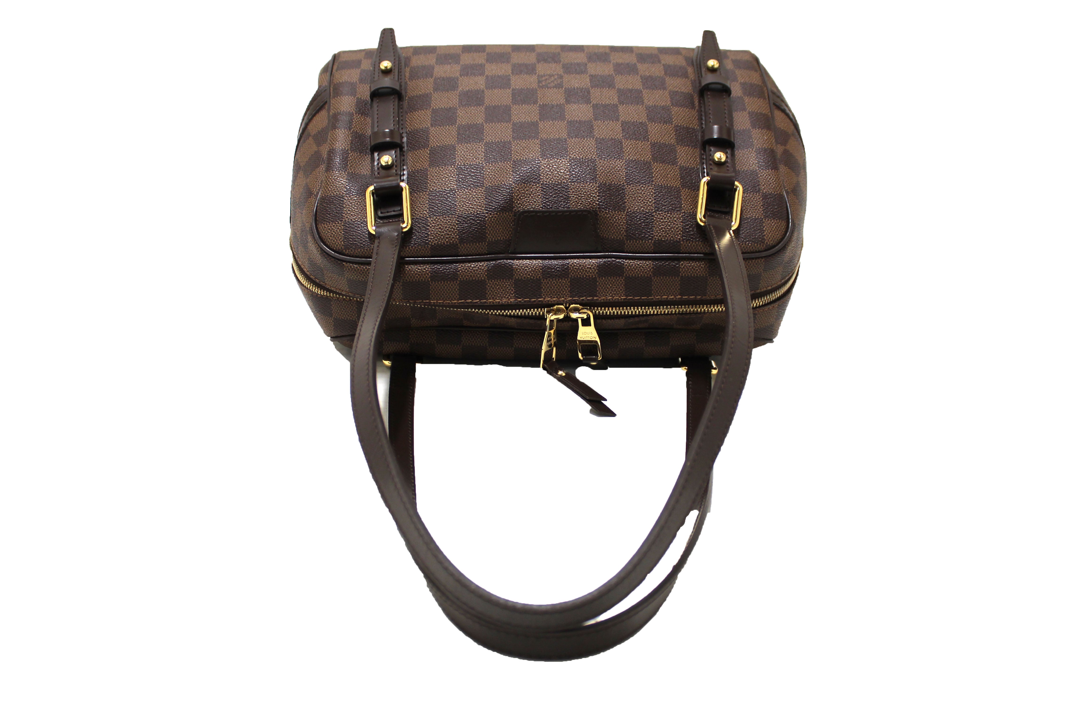 Authentic Louis Vuitton Damier Ebene Rivington GM Shoulder Bag for Women - Luxury Designer Handbag with Spacious Compartment, Perfect for Work, Travel & Everyday Use
