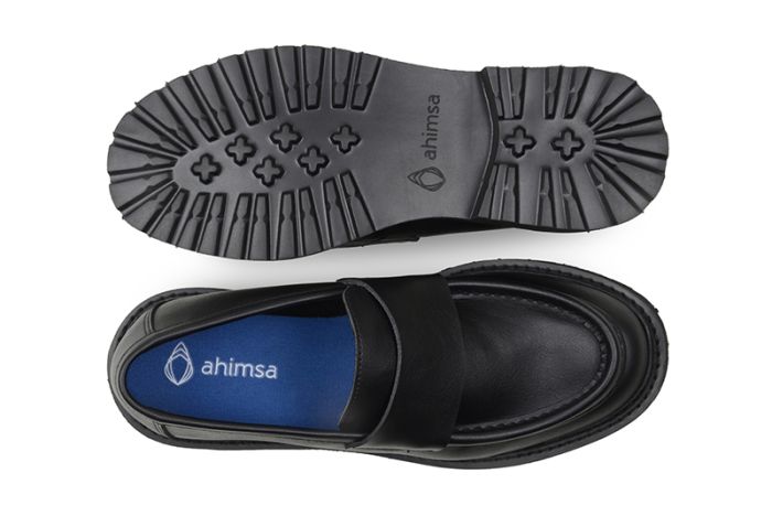 Ahimsa Black Everyday Loafers for Men & Women - Comfortable Slip-On Shoes for Work, Casual & Travel