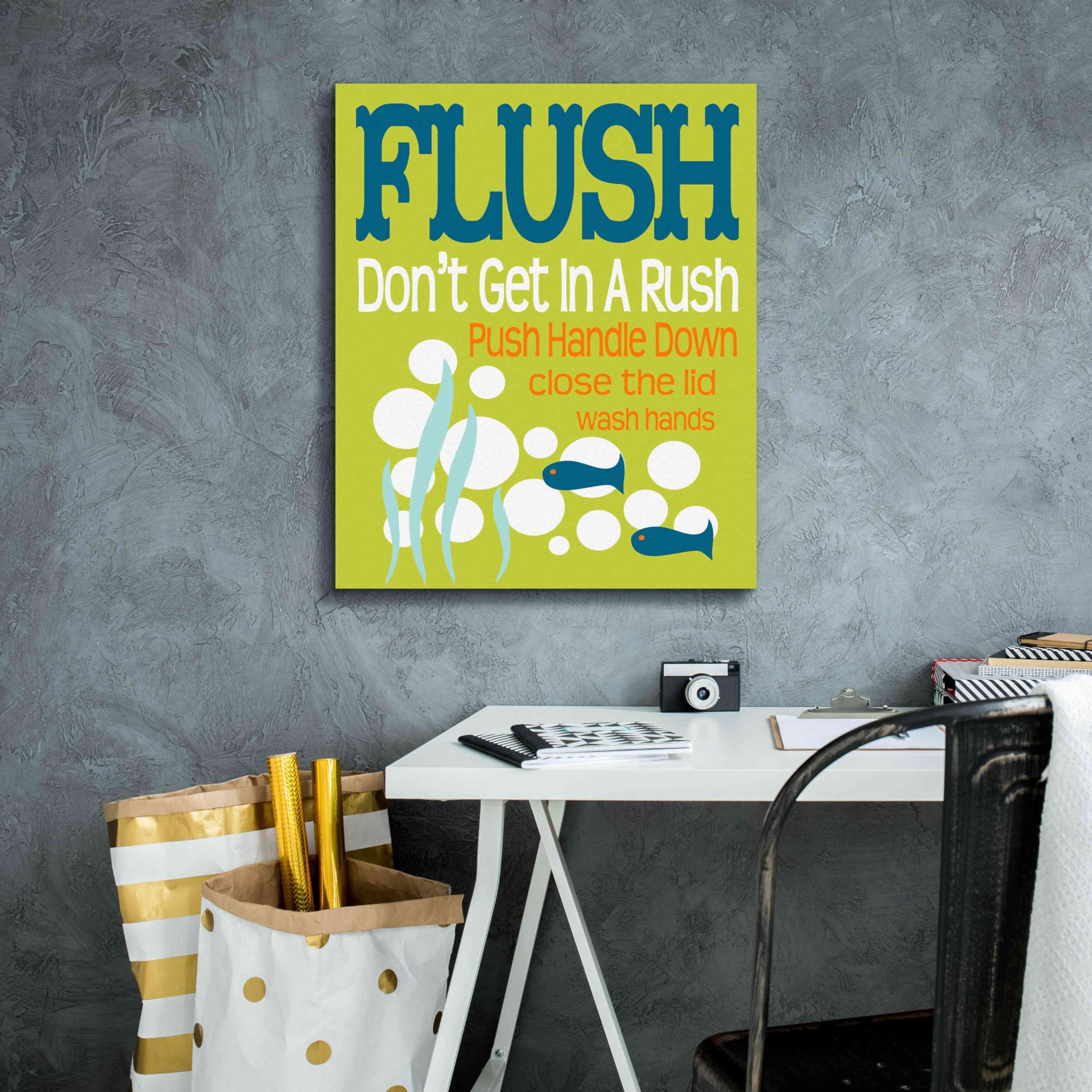 Epic Graffiti 'Ocean Bubble Friends 2' by Leslie Fuqua - Premium Giclee Canvas Wall Art Print 20