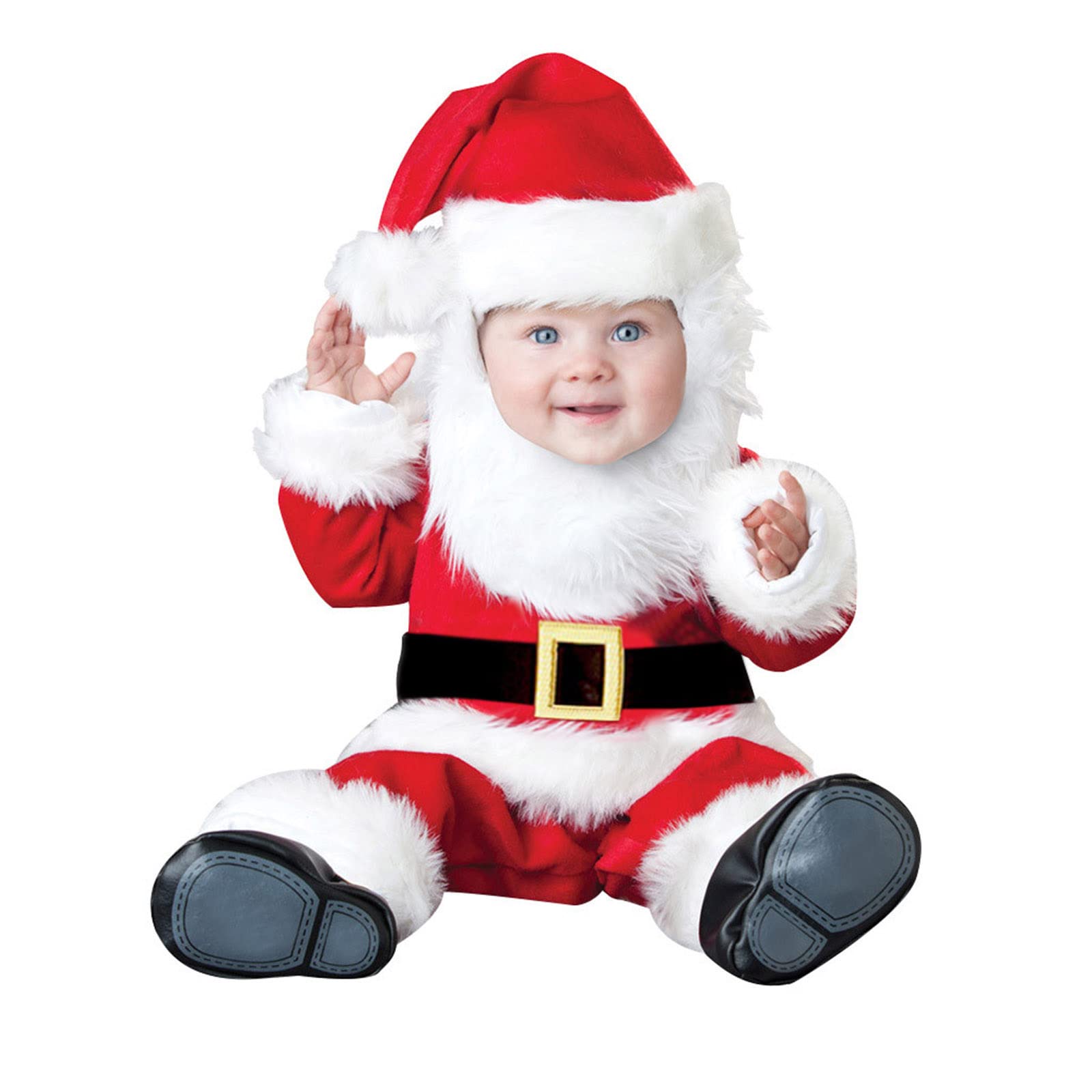 Boys Christmas Outfit Set - Santa Costume with Pants, Belt, Hat & Top for Toddlers & Kids | Holiday Party, Cosplay & Festive Dress-Up