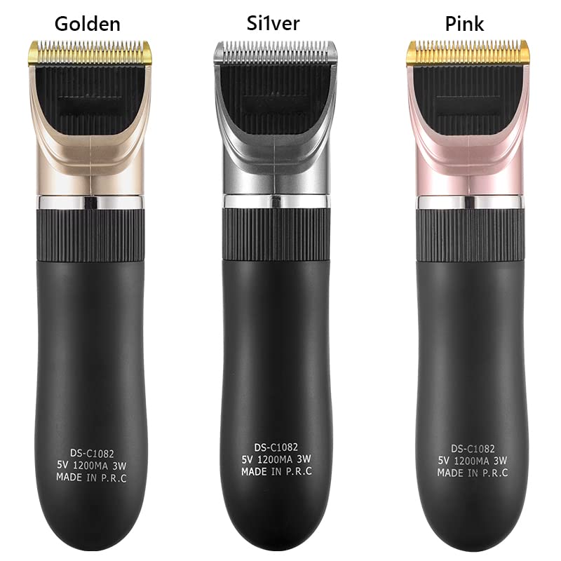 Professional Cordless Hair Clippers for Men - Barber Grade Electric Hair Trimmer & Beard Trimmer with Gold Finish | Perfect for Home Haircuts, Salon Styling & Personal Grooming